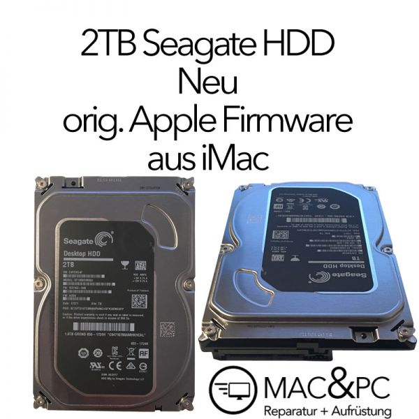 2TB Apple HDD Seagate ST1000DM003 Apple Firmware Neuware