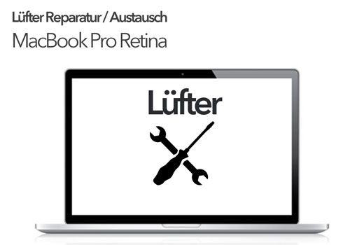 Lüfter Reparatur Austausch MacBook Pro Retina A1398, A1425 A1502