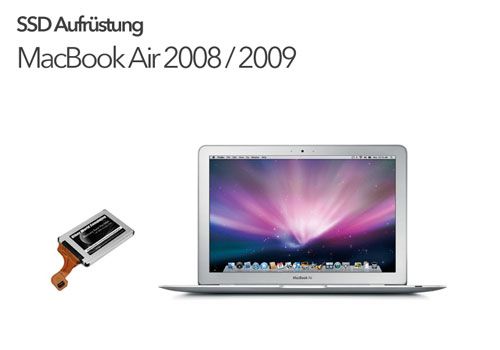 SSD Aufrüstung MacBook Air a1304 2008 2009