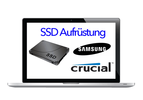 SSD & RAM Aufrüstung MacBook Pro Unibody SAMSUNG / CRUCIAL