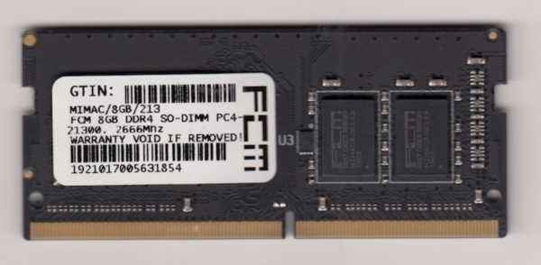FCM 8GB DDR4 SO-DIMM PC4-21300, 2666Mhz