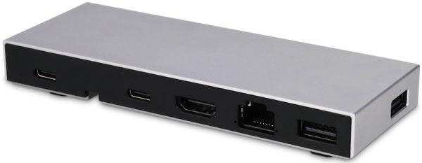 LMP USB-C Compact Dock 2 4K 6-Port USB-C Dock, ideal für MBA/Pro M1/M2 silber