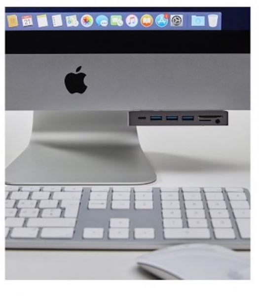 LMP USB-C Attach Hub 7 Port für iMac, Gen 2 (10G), space grau