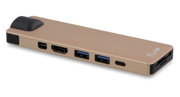 LMP USB-C Compact Dock 4K, 8-Port, gold