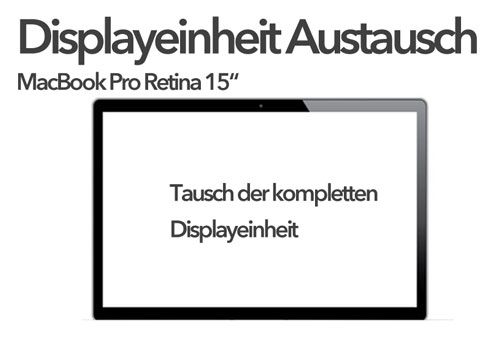 A1398 LCD Display Assembly Austausch Reparatur MacBook Pro Retina 15"