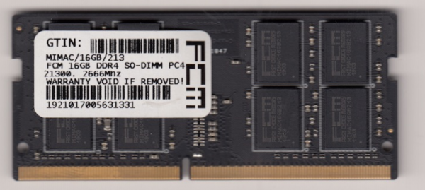 FCM 16GB DDR4 SO-DIMM PC4-21300, 2666Mhz
