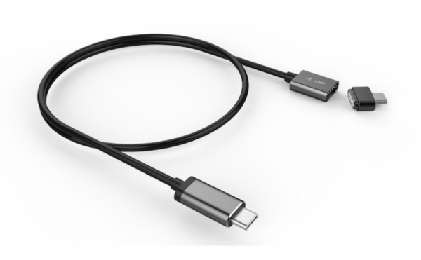 LMP Magnetic Safety Ladekabel 1.8m USB-C (f) zu USB-C (m) space