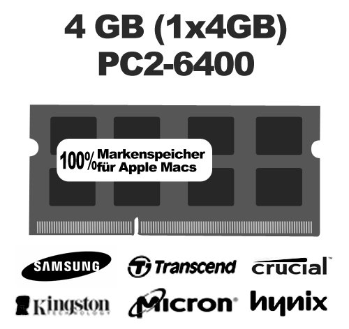 4GB (1x4GB) DDR2 6400 Ram 800MHz