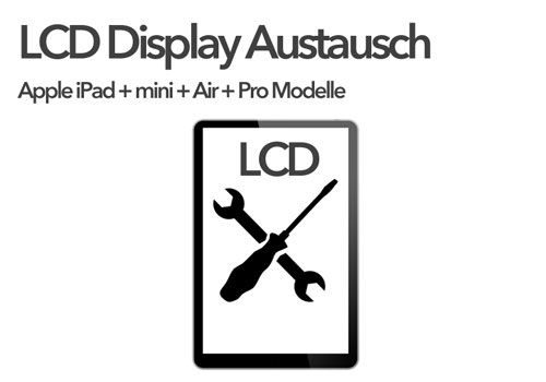 LCD Austausch Reparatur iPad 2+3+4+mini/2/3+Air/2
